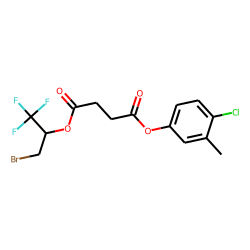 Succinic acid, 4-chloro-3-methylphenyl 1-bromo-3,3,3-trifluoroprop-2-yl ester