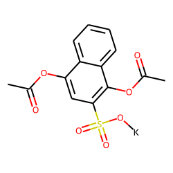 2-Naphthalenesulfonic acid, 1,4-dihydroxy-, potassium salt ,diacetate