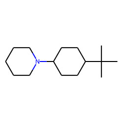 Cyclohexane, 1-(1-piperidinyl)-4-(1,1-dimethylethyl), # 1