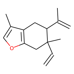 Benzofuran, 6-ethenyl-4,5,6,7-tetrahydro-3,6-dimethyl-5-isopropenyl-, trans-
