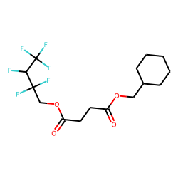 Succinic acid, cyclohexylmethyl 2,2,3,4,4,4-hexafluorobutyl ester
