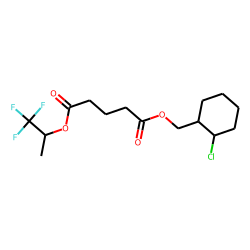 Glutaric acid, (2-chlorocyclohexyl)methyl 1,1,1-trifluoroprop-2-yl ester