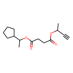 Succinic acid, but-3-yn-2-yl 1-cyclopentylethyl ester
