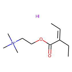 Choline, iodide, 2-ethylcrotonate