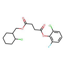 Succinic acid, 2-chloro-6-fluorophenyl (2-chlorocyclohexyl)methyl ester