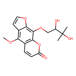 (R)-9-(2,3-Dihydroxy-3-methylbutoxy)-4-methoxy-7H-furo(3,2-g)(1)benzopyran-7-one