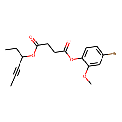 Succinic acid, hex-4-yn-3-yl 4-bromo-2-methoxyphenyl ester