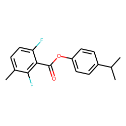 2,6-Difluoro-3-methylbenzoic acid, 4-isopropylphenyl ester