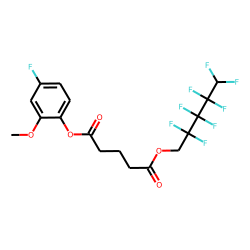 Glutaric acid, 2,2,3,3,4,4,5,5-octafluoropentyl 4-fluoro-2-methoxyphenyl ester