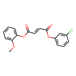 Fumaric acid, 2-methoxyphenyl 3-chlorophenyl ester