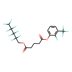 Glutaric acid, 2,2,3,3,4,4,5,5-octafluoropentyl 2-fluoro-3-trifluoromethylphenyl ester