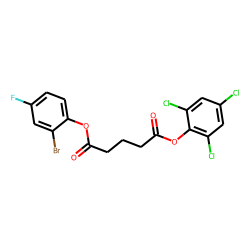 Glutaric acid, 2,4,6-trichlorophenyl 2-bromo-4-fluorophenyl ester
