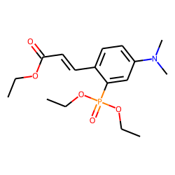 3-(4-N,N-Dimethylaminophenyl)propenoic acid, 2-(diethoxyphosphinyl)-, ethyl ester