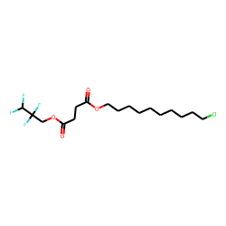 Succinic acid, 2,2,3,3-tetrafluoropropyl 10-chlorodecyl ester