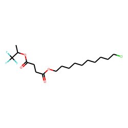 Succinic acid, 1,1,1-trifluoroprop-2-yl 10-chlorodecyl ester