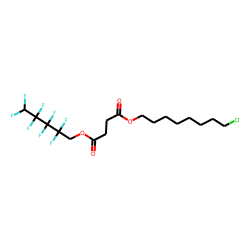 Succinic acid, 2,2,3,3,4,4,5,5-octafluoropentyl 8-chlorooctyl ester