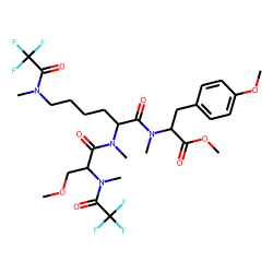Serine-lysine-tyrosine, N(«alpha»,«epsilon»)-trifluoroacetyl-N-O-permethyl derivative
