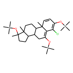 6«alpha»-Hydroxy-4-Chloro-1,2,dehydro-17«alpha»-methyltestosterone, tris-TMS