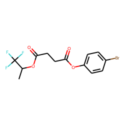 Succinic acid, 1,1,1-trifluoroprop-2-yl 4-bromophenyl ester