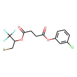 Succinic acid, 3-chlorophenyl 1-bromo-3,3,3-trifluoroprop-2-yl ester