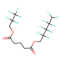 Glutaric acid, 2,2,3,3,4,4,5,5-octafluoropentyl 2,2,3,3,3-pentafluoropropyl ester
