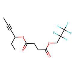 Succinic acid, hex-4-yn-3-yl 2,2,3,3,3-pentafluoropropyl ester