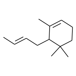 Cyclohexene, 6-(2-butenyl)-1,5,5-trimethyl-, (E)-