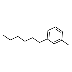 Benzene, 1-methyl-3-hexyl-