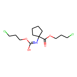 1-Aminocyclopentanecarboxylic acid, 3-chloropropoxycarbonyl-, 3-chloropropyl ester