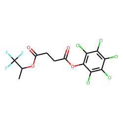 Succinic acid, 1,1,1-trifluoroprop-2-yl pentachlorophenyl ester