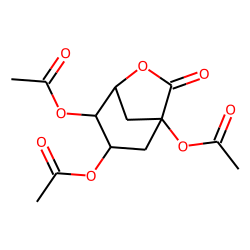 Cyclohexanecarboxylic acid, 1,3,4,5-tetrahydroxy-, gamma-lactone, triacetate
