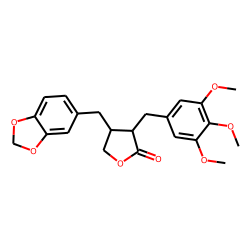 (3R,4R)-4-(Benzo[d][1,3]dioxol-5-ylmethyl)-3-(3,4,5-trimethoxybenzyl)dihydrofuran-2(3H)-one