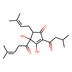 2-Cyclopenten-1-one, 3,4-dihydroxy-5-(3-methyl-2-butenyl)-2-(3-methyl-1-oxobutyl)-4-(4-methyl-1-oxo-3-pentenyl)-