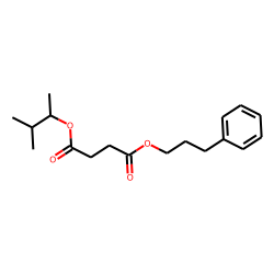 Succinic acid, 3-methylbut-2-yl 3-phenylpropyl ester