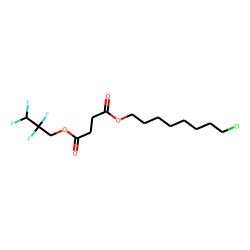 Succinic acid, 2,2,3,3-tetrafluoropropyl 8-chlorooctyl ester