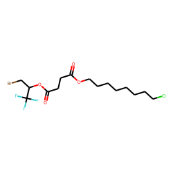 Succinic acid, 8-chlorooctyl 1-bromo-3,3,3-trifluoroprop-2-yl ester