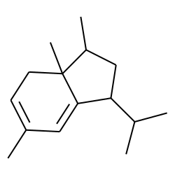1H-Indene, 2,3,3a,4-tetrahydro-3,3a,6-trimethyl-1-(1-methylethyl)-