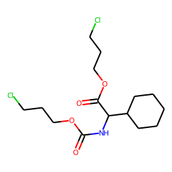 Glycine, 2-cyclohexyl-N-(3-chloropropoxycarbonyl)-, 3-chloropropyl ester