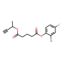 Glutaric acid, but-3-yn-2-yl 2-bromo-4-fluorophenyl ester