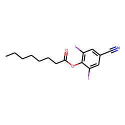 Octanoic acid, 4-cyano-2,6-diiodophenyl ester