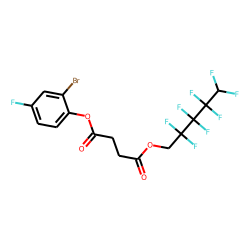 Succinic acid, 2,2,3,3,4,4,5,5-octafluoropentyl 2-bromo-4-fluorophenyl ester