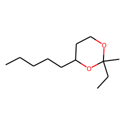 1,3-Dioxane, 2-ethyl-2methyl-4-pentyl, 2R,4R