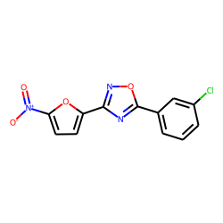 Oxadiazole, 1,2,4-, 5-(3-chlorophenyl)-3-(5-nitrofuran-2-yl)-