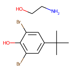 2-Aminoethanol; 2,6-dibromo-4-tert-butyl-phenol