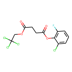 Succinic acid, 2-chloro-6-fluorophenyl 2,2,2-trichloroethyl ester