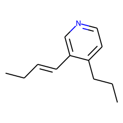 Pyridine, 3-(1-buten-1-yl)-4-propyl, (E)-