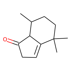 1-H-Indene-1-one-2,4,5,6,7,7a hexahydro-4,4,7a trimethyl