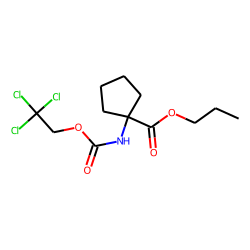 1-Aminocyclopentanecarboxylic acid, N-(2,2,2-trichloroethoxycarbonyl)-, propyl ester