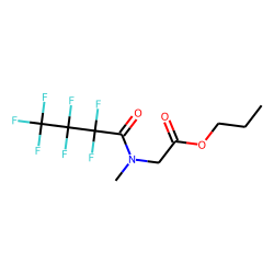 Sarcosine, n-heptafluorobutyryl-, propyl ester