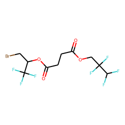 Succinic acid, 2,2,3,3-tetrafluoropropyl 1-bromo-3,3,3-trifluoroprop-2-yl ester